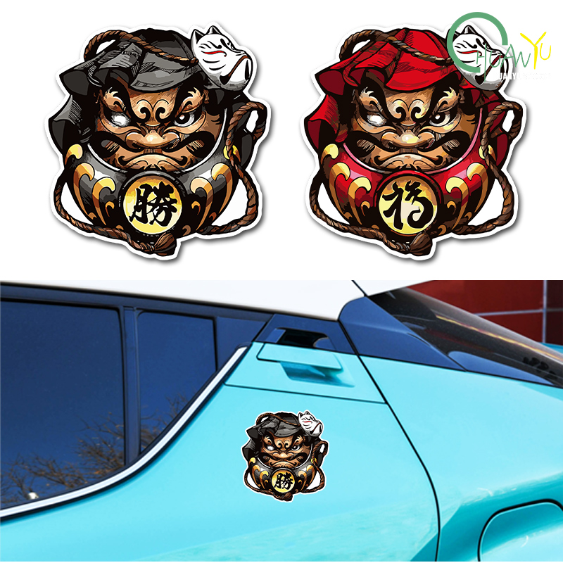 Motorcycle Gear Japan - Светоотражающие японские наклейки Daruma JDM для