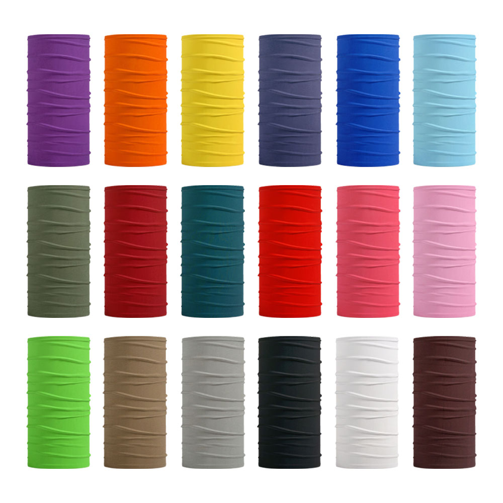 Neck Warmer Balaclava - Бесшовные однотонные банданы для мужчин и