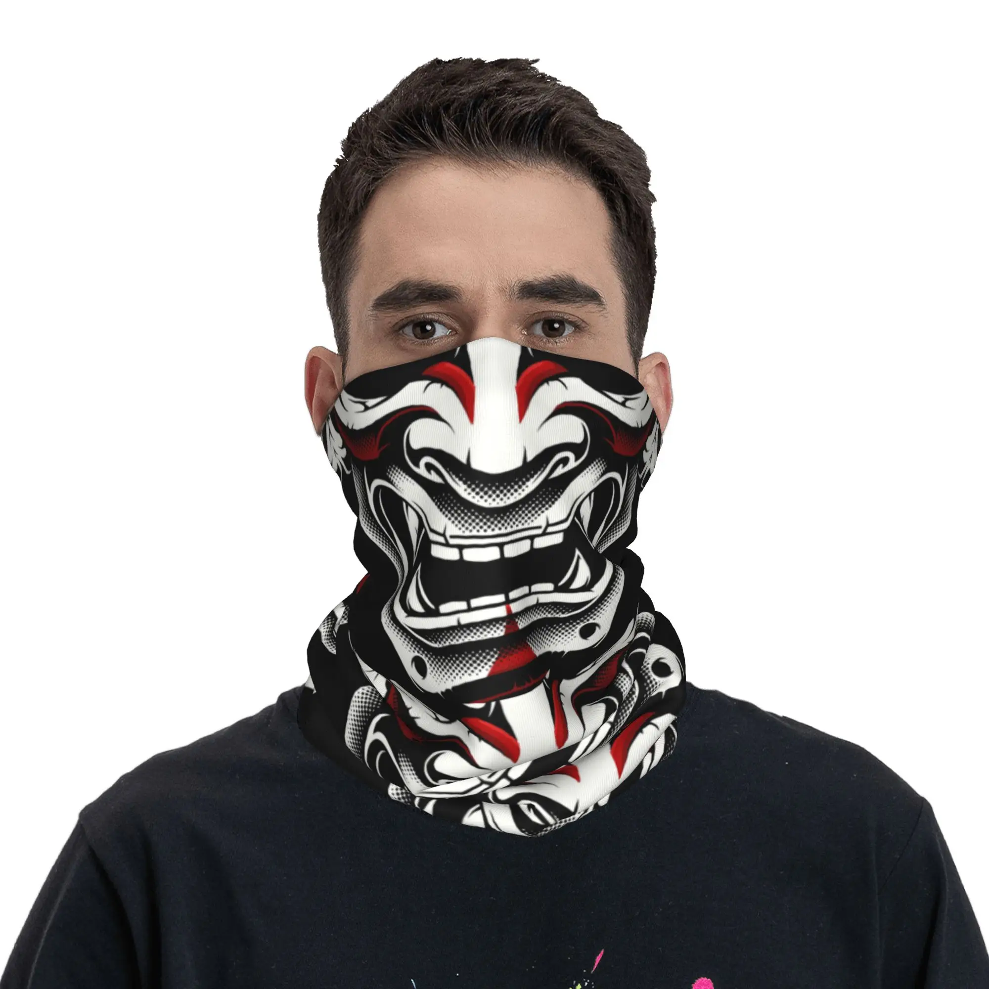 Новая бело-красная бандана-бал – обзор и цена Neck Warmer Balaclava