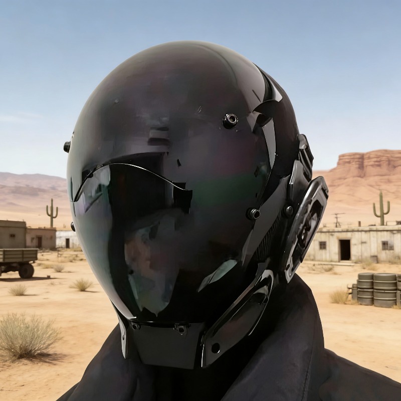 Маска-шлем в стиле киберпанк,  – обзор и цена Helmet Full Face