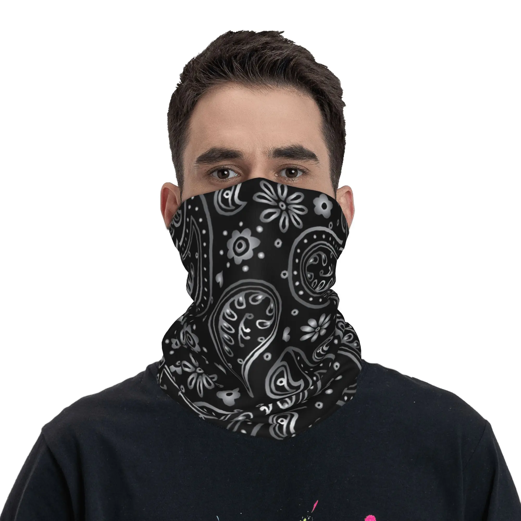 Новая серебристо-черная бандан – обзор и цена Neck Warmer Balaclava