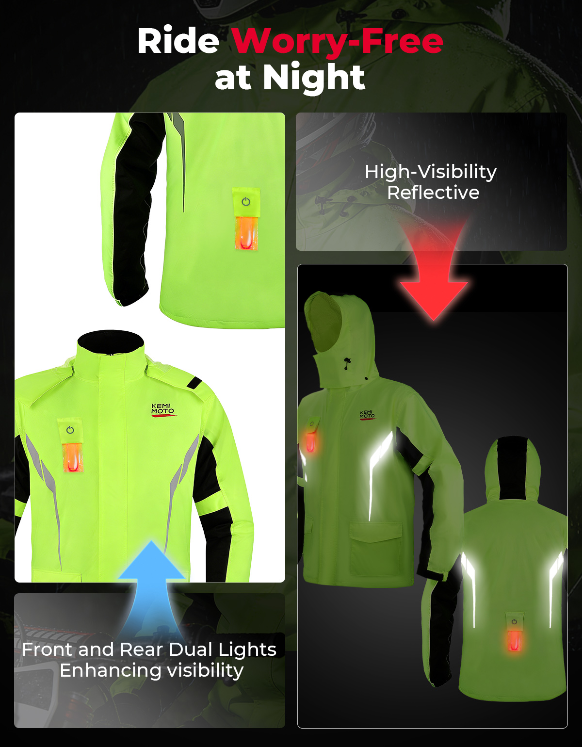 Комплект непромокаемой одежды  – обзор и цена Motorcycle Gear Jacket