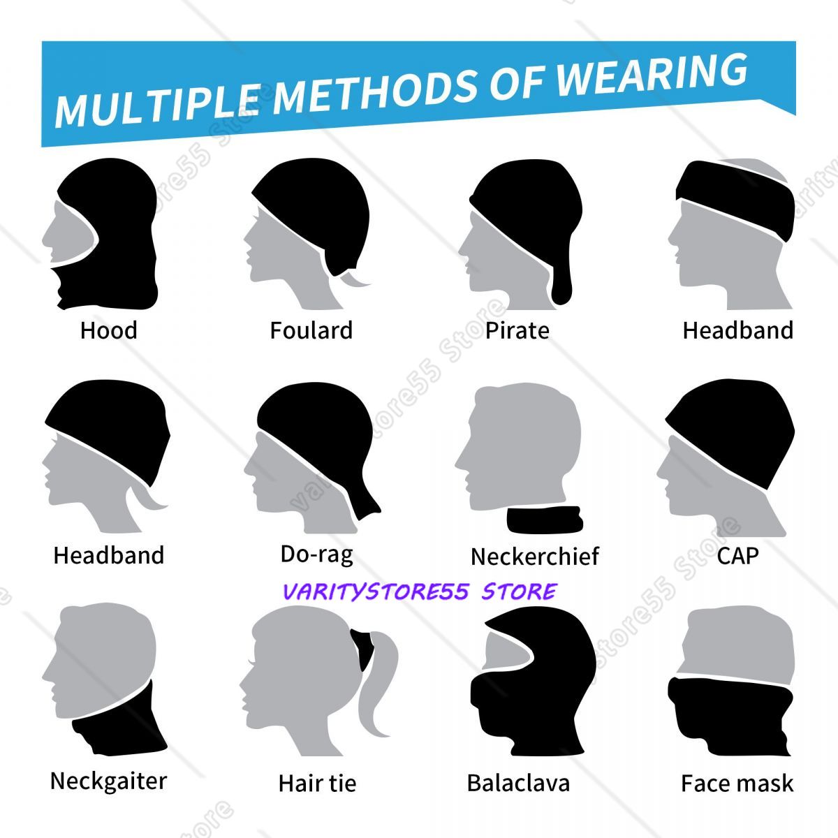 Многофункциональный шарф-банда – обзор и цена Neck Warmer Balaclava