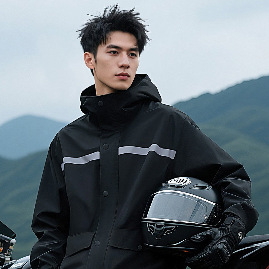 Дождевик с отражающими полосам – обзор и цена Motorcycle Gear Jacket